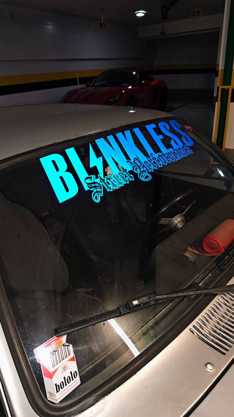 Adesivo Recorte BANNER BLINKLESS Street Performance Branco REFLETIVO